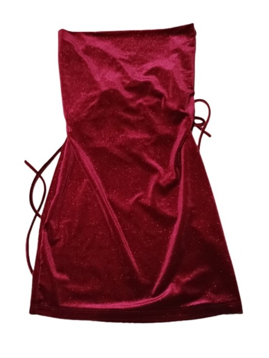Lovely Day Dresses & Skirts - Lovely Day Deep Red Velvet Sparkle Dress